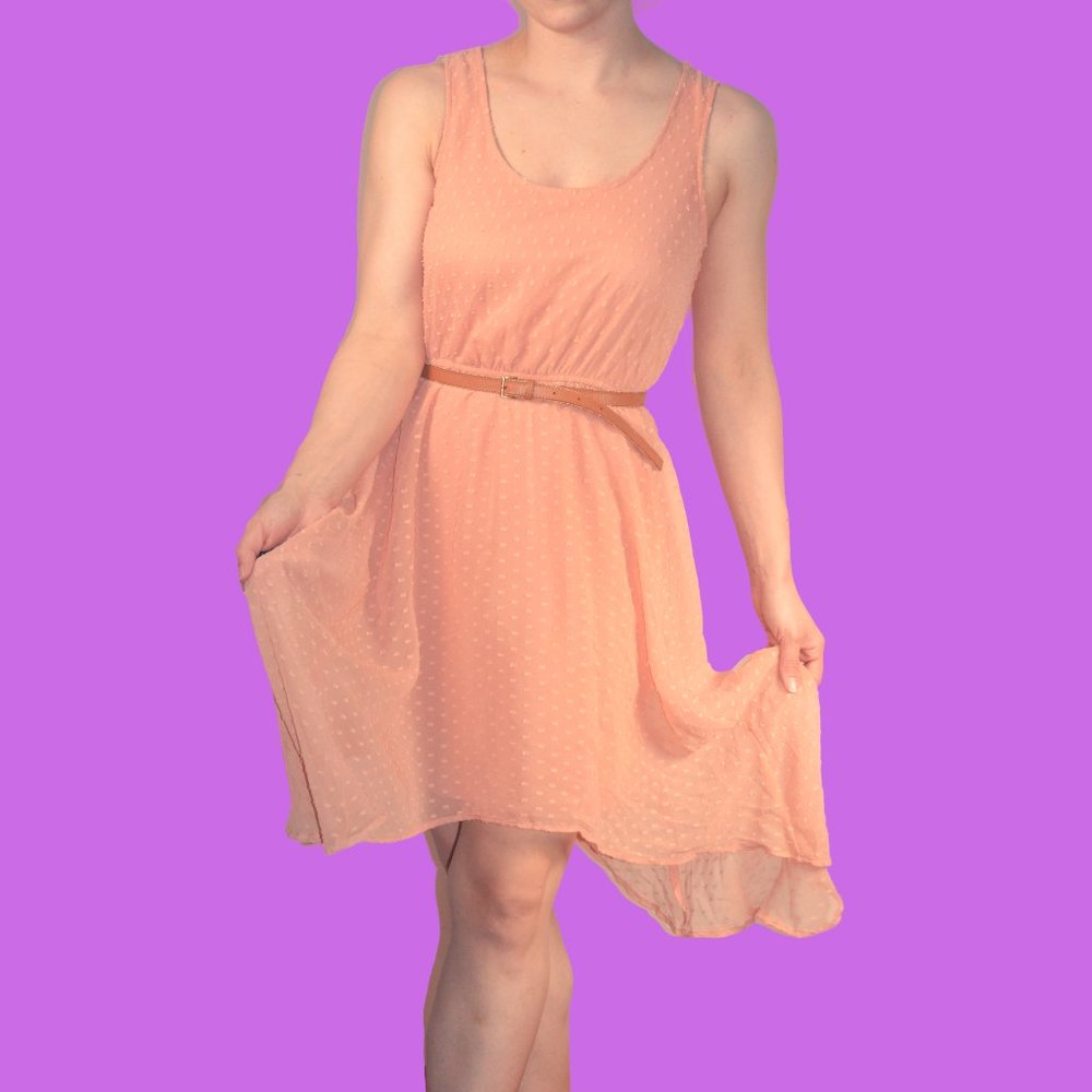 Charlotte Russe Asymmetrical Open Back Midi Dress